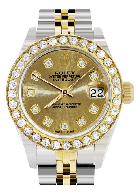 rolex ladies 1.40ct diamond bezel|Rolex diamond bezel 26mm.